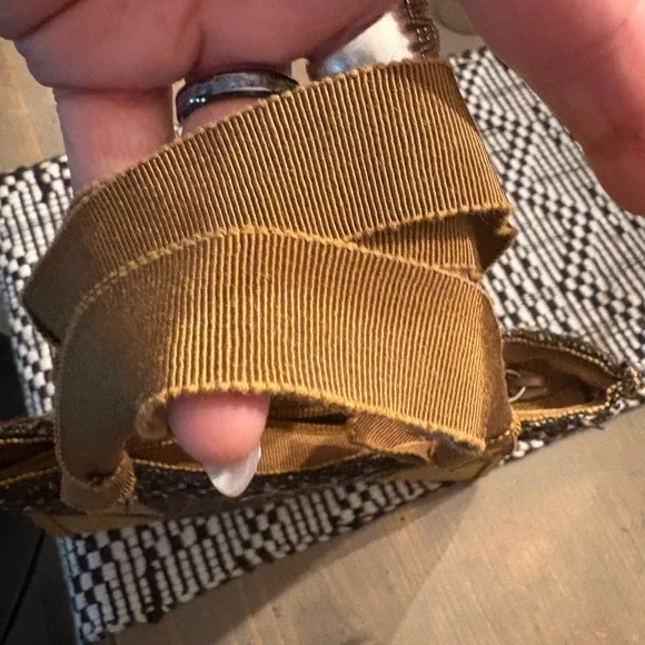 Prada Brown and Tan Woven Tote - Picture 4 of 6